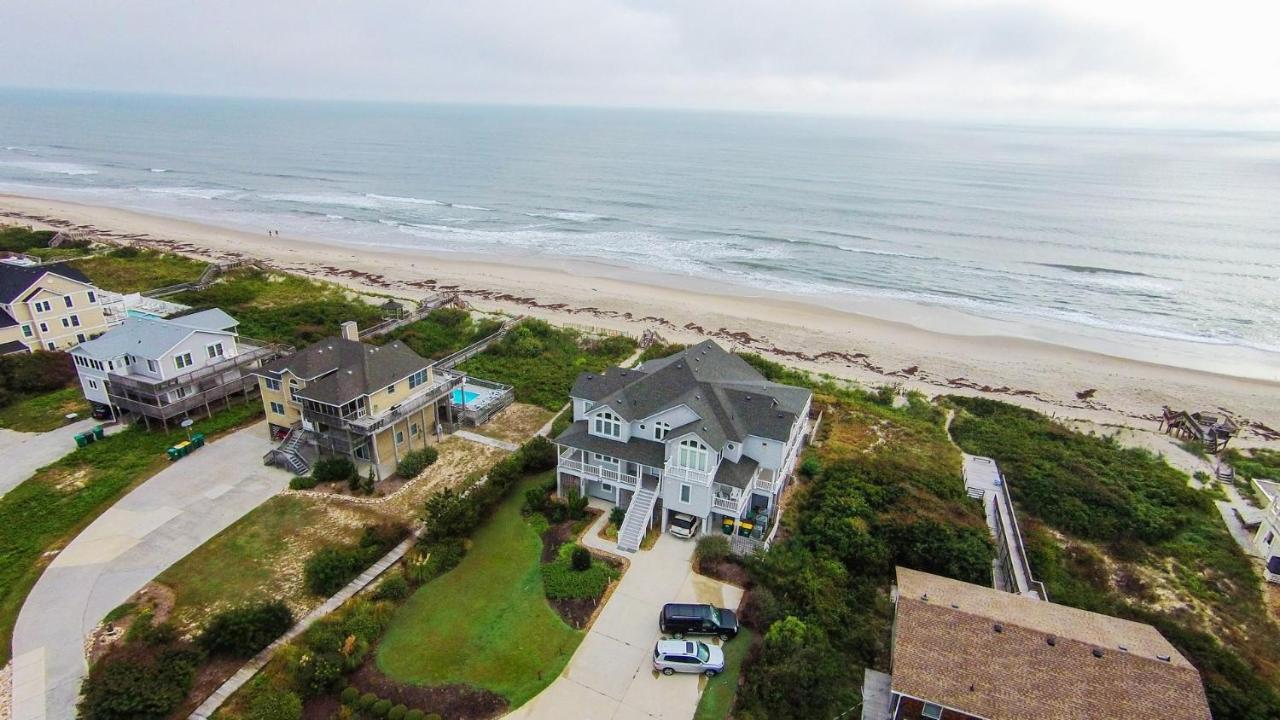 Villa Os24C, Flying Cloud Ii- Oceanfront, 8 Brs, Rec Rm, Pool, H Tub, Media Rm, Ocean Views Corolla Exterior foto